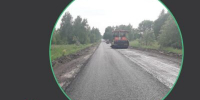 По нацпроекту в Комаричском районе идет ремонт участка автодороги Комаричи-Севск - Знамя Труда